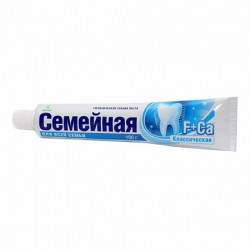 Зубная паста, 100 г Семейная фтор + кальций