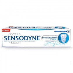 Зубная паста, Sensodyne (Сенсодин) 75 мл восстановление и защита отбеливающая